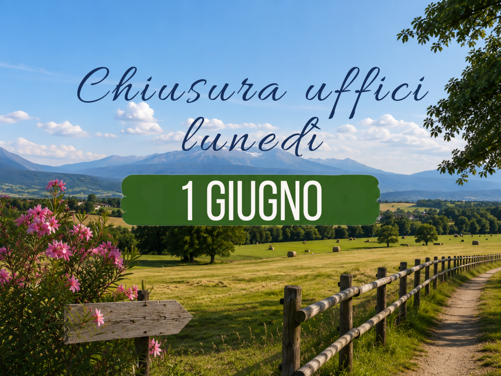 Chiusura uffici lunedì 1 giugno